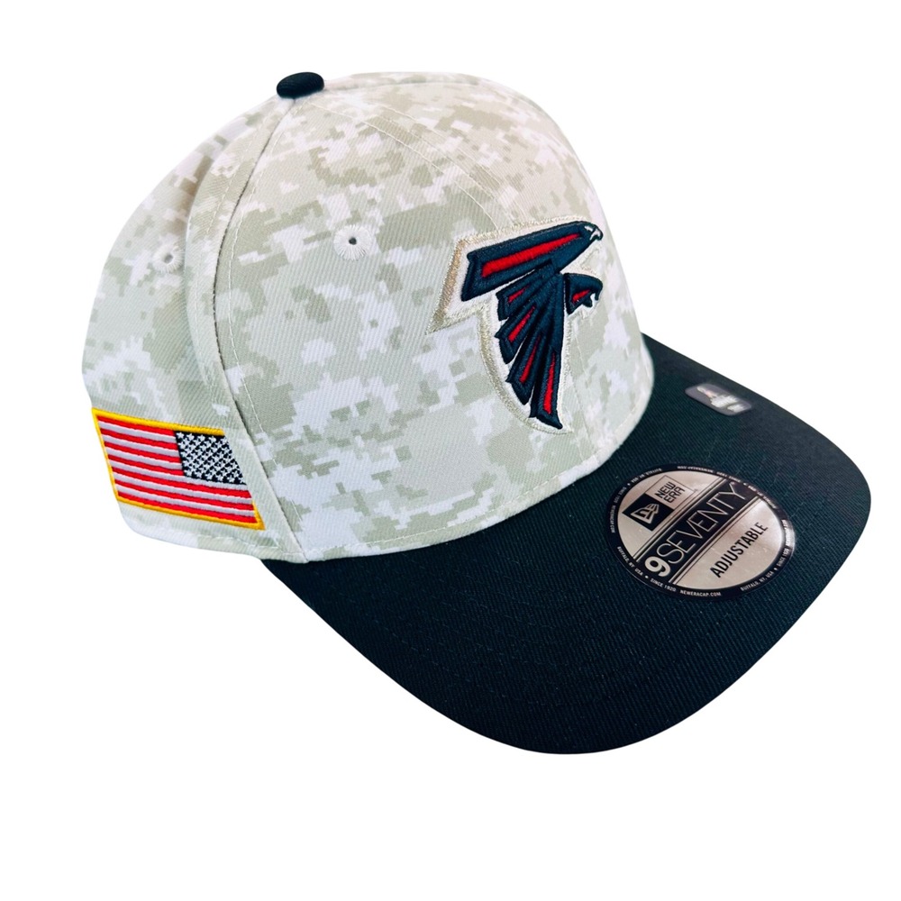 New Era Atlanta Falcons 9SEVENTY Salute to Service Camo Black Snapback Hat Cap